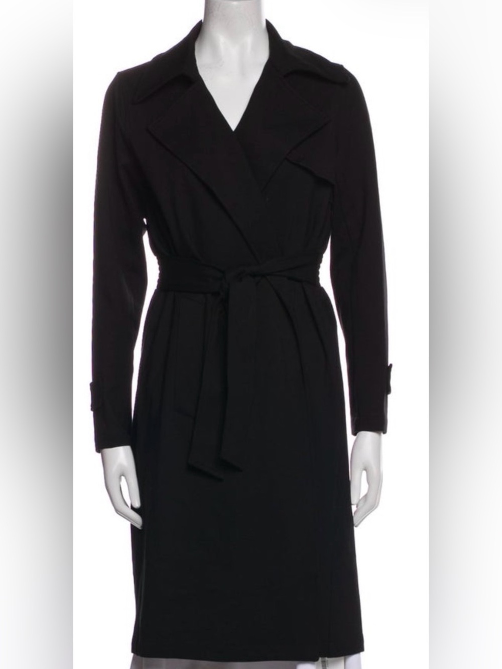 *NWT* Jason Wu Black Belted Trench Coat Duster XS